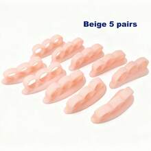 2 pièces Séparateurs et écarteurs d'orteils en silicone, préviennent le frottement des orteils, conviennent pour le port quotidien et les activités, lavables et réutilisables, coussinets de protection des orteils unisexes, semelles de soins des pieds - Voir 3