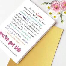 Funny Warrior Encouragement Card For Men Women Hilarious Support Card For Bestie Boyfriend Husband Wife Partner Friends Thinking Of You Cards Get Well Uplifting Gift Cancer Survivor Cards Humorous And Heartfelt Message To Lift Spirits During Tough Times Perfect For Any Occasion Requiring A Smile And Emotional Boost - 3 - 查看 4