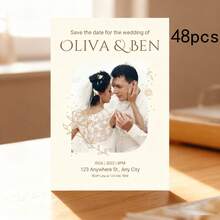 Customized Heart-Shaped Card, Customized Cake Card, Customized Card Content, Customized Invitation Card, Greeting Card, Wedding Season, Birthday, Christmas, Mother's Day, Valentine's Day, Chinese New Year - Wedding Card 1 - View 17