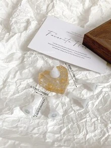 美甲装饰品，渐变粉蓝白红粉色椭圆形和长方形，配5个金色合金支架，韩式美甲饰品配件，美甲展示工具和道具 - 彩色 - 查看 15