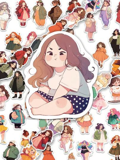 50pcs Cute, Cartoon Stickers Suitable For Stationery, Labels, Books, Festive Occasions, Birthday Presents, Flasks, Helmets, Motorbikes, Gift Wrapping And Decorative Decals. Single-Use, Ideal For Party Favours, Rewards And Festive Gifts. Suitable For Use On Metal And Ceramic Surfaces.