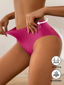 QUASTI 4pcs Women's Lace Design Sexy Briefs, Comfortable Soft Breathable Fabric, Lightweight Stretchy, Ideal Christmas Gift - Multicolor - View 4