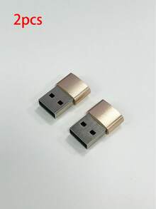 1pc Aluminum Alloy High-Glossy Type-C To USB Adapter, Compatible With Smartphones, Computers, Car Chargers, PD Data Cables, USB Hubs, Fast Charging Adapter - Multicolor - View 17