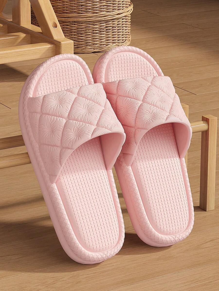 2026 New Women's Minimalist Printed EVA Soft Bottom Slippers, Unisex Bathroom Slippers