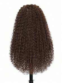 Tóc giả ren phía trước xoăn tít 8-34 inch, tóc giả pha trộn tóc người 13x4, tóc giả xoăn pha trộn tóc người, mật độ 180%, tóc giả ren phía trước xoăn Jerry, tóc giả đã được tỉa sẵn, màu nâu sôcôla xoăn Jerry dành cho phụ nữ có tóc con. - S4 - Xem 23