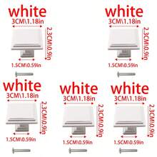 10pcs Simple Drawer Pulls. Suitable For Cabinets, Dressers, Shoe Racks, Wardrobes, Children's Rooms. High-Grade Zinc Alloy Material, Surface Mounted Single Hole Handles, Screws Included. - Multicolor - View 14