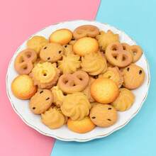 1:1仿真饼干模型，PVC 3D创意食物玩具，娃娃屋迷你厨房DIY配件，桌面摆件摄影道具 - 彩色 - 查看 4