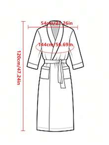1 chiếc áo choàng tắm nữ bằng vải flannel mềm mại, họa tiết chấm bi, tay dài, ấm áp, thoải mái, dày dặn, chất liệu lông cừu, có họa tiết hoa và thắt lưng, thích hợp cho khách sạn hoặc spa. - Nhiều màu - Xem 4