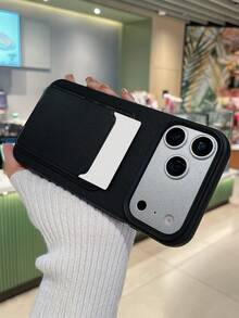 黑色荔枝纹二合一卡槽手机壳，简约商务风，防指纹防摔防刮，适合日常通勤/送礼，兼容和Galaxy手机 - 黑色 - 查看 7