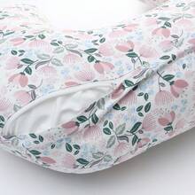 Gối cho con bú hình chữ U, gối đỡ bé ngồi, gối bà bầu - Tulip - hoa tulip - Xem 4