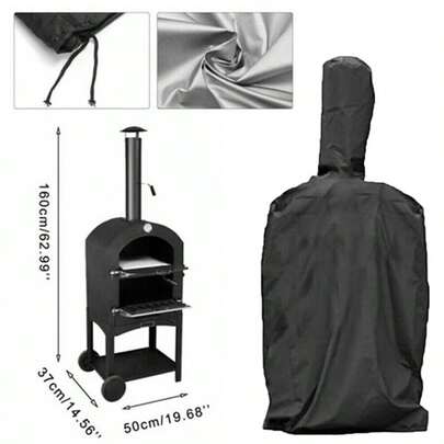 Heavy Duty Outdoor Pizza Oven Cover Waterproof BBQ Bread Oven Rain Dust Protector