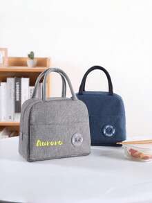 【定制款】保温午餐包，非食品接触午餐手提袋，可定制，学生、上班族、露营适用保温便当盒包，加厚储物袋，适合学生、户外野餐、上班族 - 彩色 - 查看 10