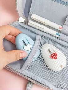 [Custom] New Portable Household/Office Parcel Opener, Handmade Paper Cutting Knife, Student Dorm Stationery Knife, Retractable Protective Design, Heart-Shaped Retractable Button, Ergonomic Parcel Opener - Multicolor - View 6