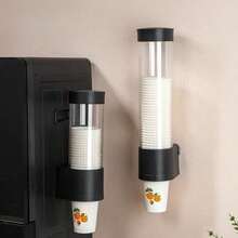 1个一次性纸杯升降器 - 一次性纸杯分配器，可放置纸杯，无需钻孔，也可放置水杯，自动升降。适用于家庭、办公室、酒店、宿舍。 - 彩色 - 查看 4