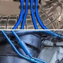 Abrazaderas resistentes al calor para cables de bujías de nailon, clips para línea de combustible de bobina de encendido para automóviles, camiones y motocicletas - Abrazaderas de bujías - Ver 4