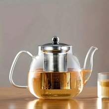 高硼硅耐高温玻璃茶壶家用加厚茶壶大容量网红茶壶 - 透明 - 查看 14