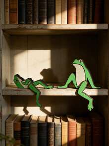 2 piezas Decoración de tapa de monitor con diseño de rana adorable, decoración del borde de la pantalla de computadora, decoración de exhibición interesante, decoración de escritorio de rana encantadora, decoración de clip creativa para pantalla, decoración de clip para monitor de portátil, decoración de escritorio de oficina divertida, decoración de ambiente de escritorio, accesorio de escritorio adorable - Multicolor - Ver 11