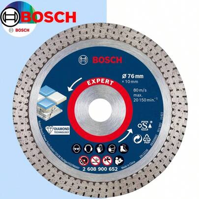  Đĩa cắt kim cương chuyên nghiệp Bosch 2608900652 Expert 1x 76mm, phụ kiện máy mài góc.