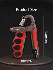 可调节阻力握力器 - 机械计数腕力器，11.02-220.46磅握力训练器，适用于健身房训练 - 彩色 - 查看 6