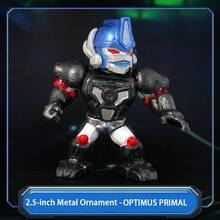 Simba Jada Toys 变形金刚官方授权擎天柱、威震天、擎天圣、大黄蜂 2.5 英寸合金模型展示收藏品 - 彩色 - 查看 9