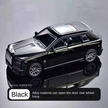 1辆单色合金越野玩具车，金属合金铸造玩具车，轿车，越野车模型，回力功能，钢制玩具车单金属包装，节日礼物，玩具套装，生日礼物，精致玩具车 - 彩色 - 查看 12