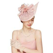 Fascinadores y sombreros para mujer para fiestas de té en el jardín, sombreros vintage de Kentucky en paquete múltiple para bodas, fiestas de cóctel, con flores, plumas y malla, clips para el cabello para Halloween y fiestas de Navidad - HA5792 - Ver 18