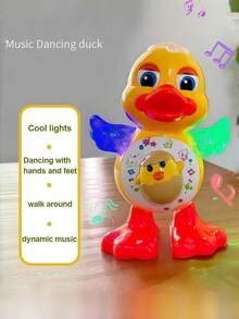 Glowing, Singing, Walking, Dancing Space Duck Robot Toy, Suitable As Birthday Gift For Infants, Toddlers And Children - Multicolor - View 7