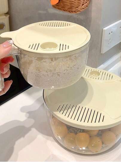 淘米滤网，带把手的蔬果清洗篮