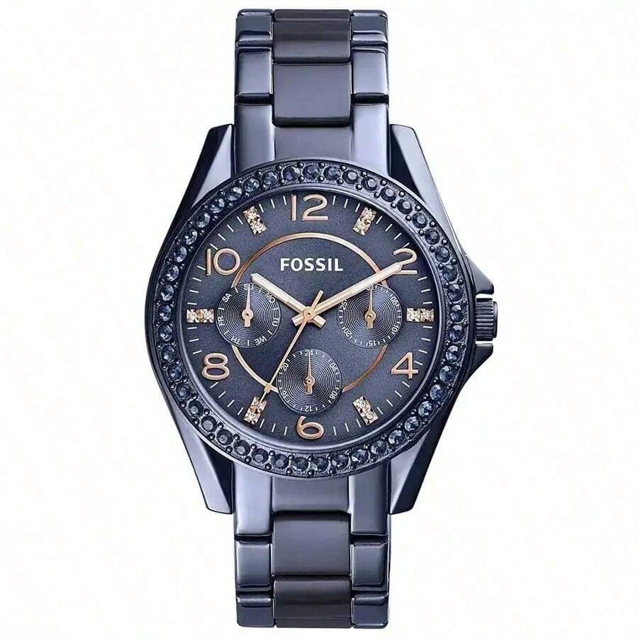 Fossil Riley Multifunction Blue Dial Ladies Watch ES4294 - Blue - View 1