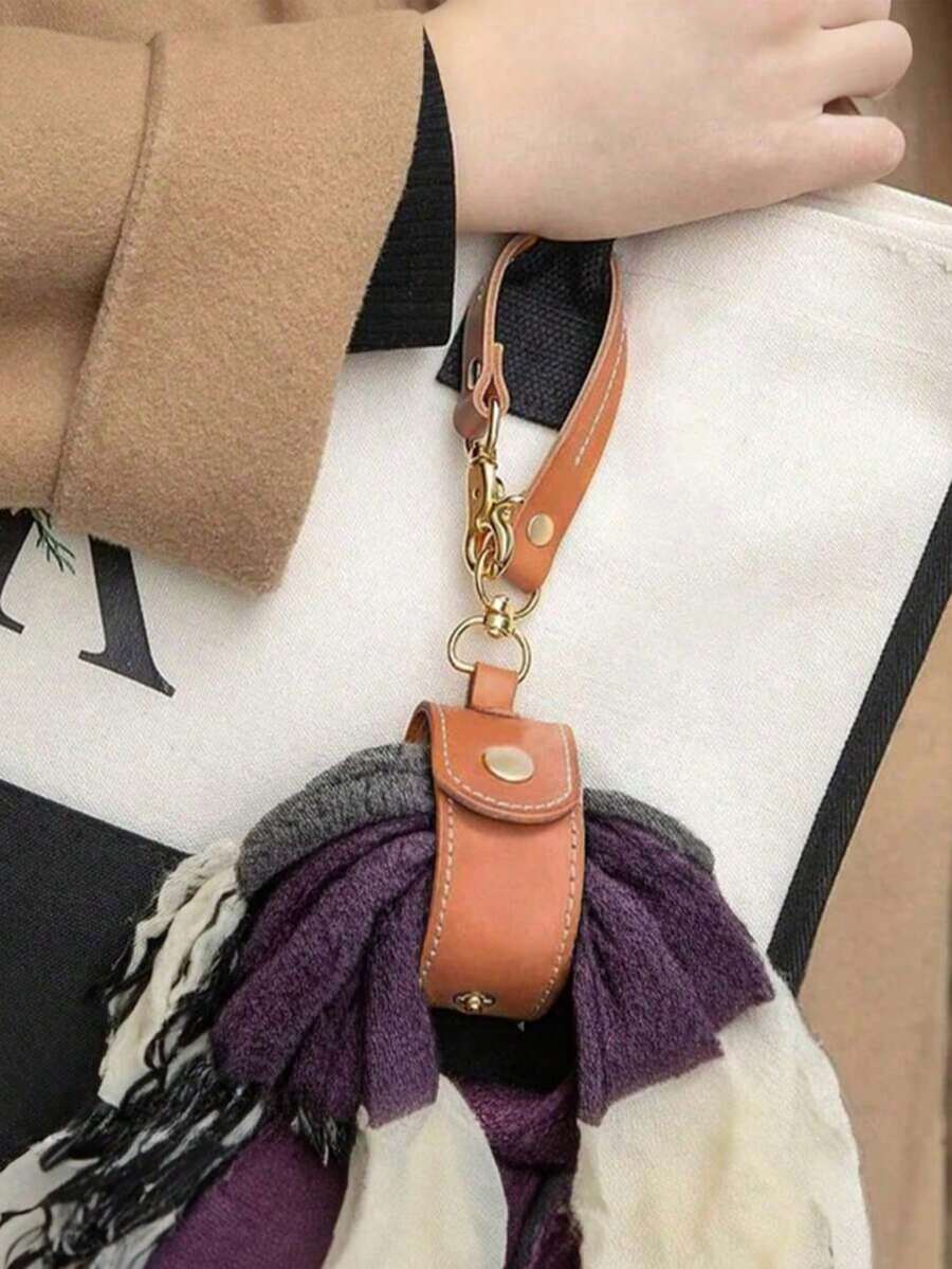 1/2 Pcs Multifunctional Scarf & Glove Storage Clip, Outdoor Portable Bag Hanger, Hat & Towel Organizer Strap,Keychain Accessory, Suitable For Women's Handbags, Ideal For Outdoor Travel And Cycling Storage - Multicolor - View 1