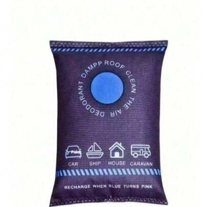 1/2pcs Reusable Silicone Dehumidifier Bags, Reusable Color-Changing Dehumidifier Bags For Car, Wardrobe, Absorb Moisture, Prevent Dampness, High Humidity And Condensation, Home Dehumidifier, Blue To Pink When Saturated, Holiday Gift