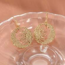 日月耳环 / 日月耳环 / 女巫耳环 / 太阳耳环 / 月亮饰品 - 金色 - 查看 4