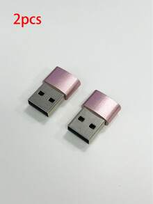 1pc Aluminum Alloy High-Glossy Type-C To USB Adapter, Compatible With Smartphones, Computers, Car Chargers, PD Data Cables, USB Hubs, Fast Charging Adapter - Multicolor - View 21