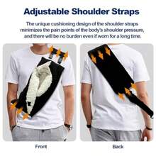 Bolsa de transporte ajustable con correa de dragón barbudo manos libres para reptiles con arnés de correa accesorios para jaula de lagarto para animales pequeños gatitos hurones ardilla hámsteres loros XL - GRIS CLARO - Ver 4