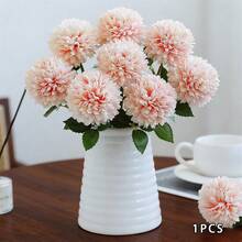 Artificial Chrysanthemum Festive Faux Flower Decoration For Home Holiday Decor - Champagne - View 3