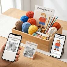1 Set Kit di maglia per principianti con personaggi, kit di maglia per adulti con tutorial passo passo, artigianato fai-da-te per ragazzi, decorazioni per la casa divertenti e carine, regali per compleanni, San Valentino e Pasqua - ragazzo - Visualizzare 9