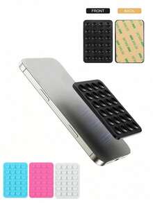 1/2/3/5pcs Multi-Functional 24-Hole Square Silicone Phone Suction Cup Holder And Heart-Shaped Double-Sided Silicone Phone Suction Cup Holder. Sturdy Silicone Suction Cups Can Securely Hold Phones To Prevent Dropping, Suitable For Video Shooting, Selfie, And Various Scenarios. - Multicolor - View 7