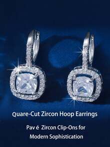 Bộ 2 đôi bông tai nữ hình trái tim vuông màu vàng kim - Mặt dây chuyền hình trái tim có thể tháo rời với khung đính kim cương lấp lánh, thiết kế hai mặt phù hợp với nhu cầu phối đồ hàng ngày, trang sức tinh tế, không gây dị ứng, thích hợp cho da nhạy cảm, món quà ý nghĩa cho kỷ niệm, ngày Valentine, sinh nhật dành tặng người thân yêu. - Nhiều màu - Xem 5