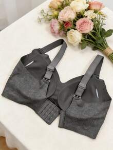 2pcs Plus Size Women Hollow Out Lingerie Set, Comfortable Minimalist Sexy Camisole Bra For Summer - Multicolor - View 5