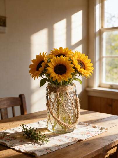 1 Stück rustikale Glaslaterne Vase Bauernhaus Jute Seil umwickelte dekorative Flasche Boho hängender Kerzenhalter Vintage Blumenarrangement Behälter Cottagecore Heim Akzent Tisch Mittelstück Getrocknete Blumen Anzeige Wohnzimmer Schlafzimmer Esszimmertisch Regal Kamin Hochzeit Party Deko Herbst Landhaus Stil Inneneinrichtung neutrale Erdtöne Dekoration