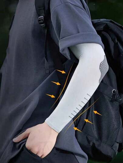 1 đôi ống tay chống nắng thoáng khí mùa hè, ống tay chống nắng thể thao ngoài trời đạp xe unisex