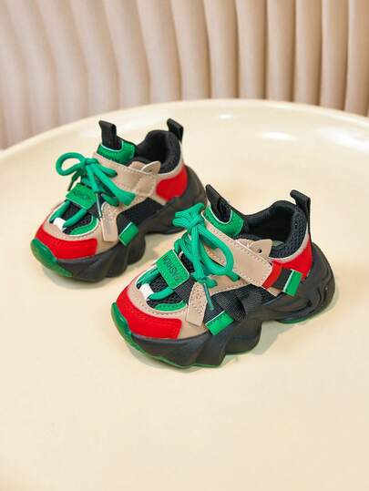 3pcs Toddler Boys/Girls Breathable Sports Shoes, Children Mesh Sneakers, Infant/Baby Casual Shoes, 1-12 Years Old, Spring/Autumn