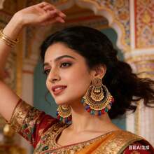 New Exaggerated Dynamic Exotic Dance Accessories Earrings - Multicolor - View 3