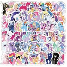 103 miếng dán, hình dán hoạt hình anime dễ thương, có hình Twilight Sparkle và Rarity. - Nhiều màu - Xem 10