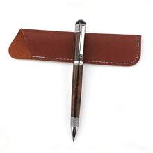 Luxury Vintage Wood Grain Ballpoint Pen Silver/Gold Metal Finish Business Office Signature Pen Gift For Colleagues Boss - Wood Grain Silver Clip - View 9
