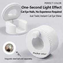 2026 Upgraded 360° Rotating Cat Eye Magnetic Tool, Evenly Strong Magnet Cat Eye Nail Tool, Excellent Light Absorption, Easy To Create Glossy Effect, Suitable For DIY Beginners (White), Recommended Perfect Color - Multicolor - View 12