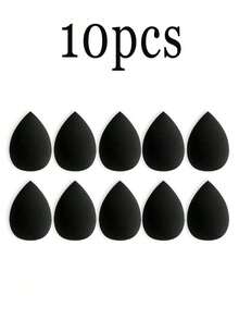 5pcs Multi-Functional Black Makeup Sponges, Foundation Blending Sponges, Liquid/Cream/Powder Seamless Smooth Makeup Sponges, Water Drop Shaped Makeup Sponges, Dry & Wet Use Makeup Tools, Professional Soft Concealer Sponges, Soft Makeup Sponge Set, Multi-Purpose Makeup Tools, Suitable For Foundation, Loose Powder - 彩色 - 查看 10