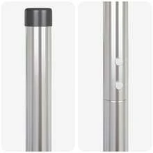 Wall Shelf Zaunpfosten 2 Pcs Silber Pulverbeschichteter Stahl For Living Room Bedroom Office - A - View 4