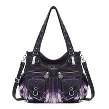 Angel Kiss Bolso con correa cruzada bolsa-Hobo-Crossbody Mujeres - 2teido de color morado - Ver 1