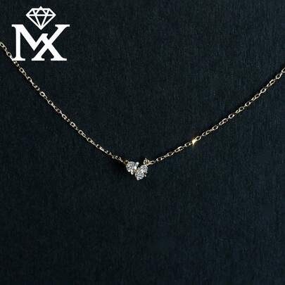 SYMFNY Dây chuyền bạc 925 Sterling Silver đính đá Zirconia lấp lánh, mặt dây chuyền bạc 925 Sterling Silver tối giản, thanh lịch.